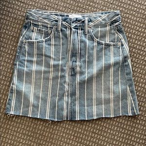 Mini denim skirt
